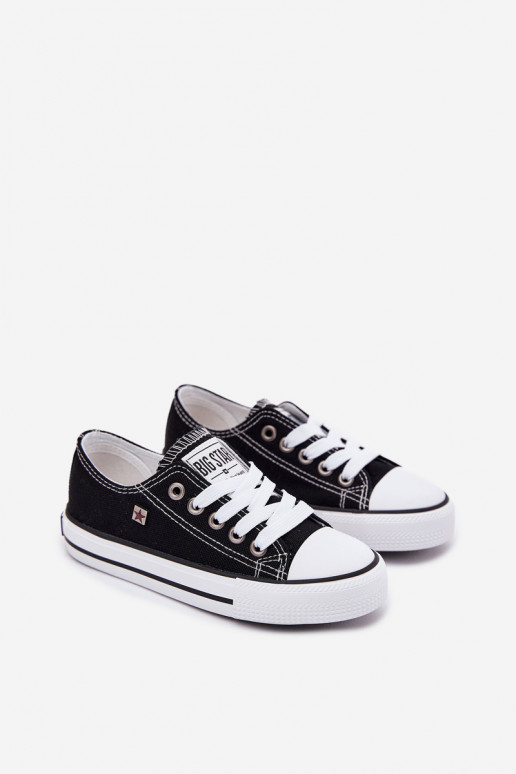 Klassische Freizeitschuhe für Kinder Big Star DD374163 in der Farbe Schwarz