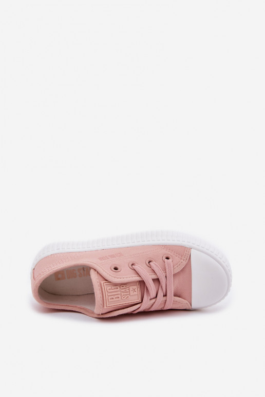 lässige Schuhe Kindisch mit Schnürsenkeln Big Star RR374011 pinke Farbe lässige Schuhe Kindisch mit Schnürsenkeln Big Star RR374011 pinke Farbe