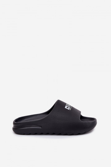 Schwarze leichte Hausschuhe für Herren mit Logo, Big Star RR174A012 2
