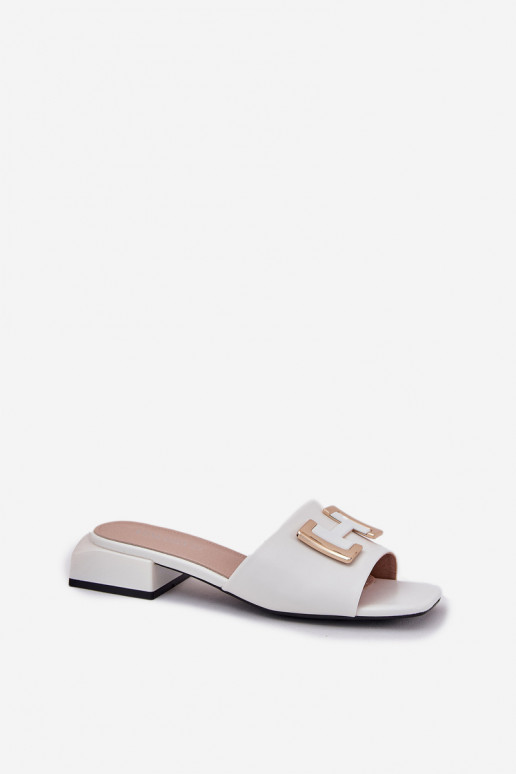 Eleganter Stil Damenhausschuhe Klocke Ze goldene Farbem Detalem Vinceza 62229 Zueiße Farbe Eleganter Stil Damenhausschuhe Klocke Ze goldene Farbem Detalem Vinceza 62229 Zueiße Farbe