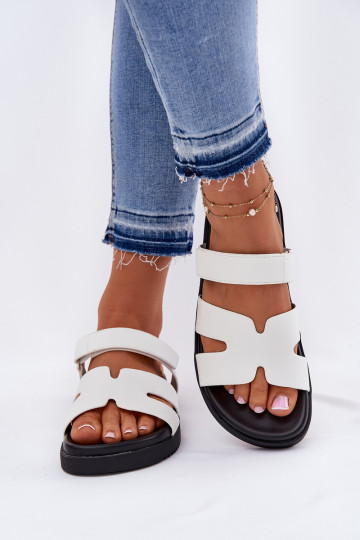 Damenhausschuhe Z mit Klebeverschlussem Vinceza 17401 Zueiße Farbe 2