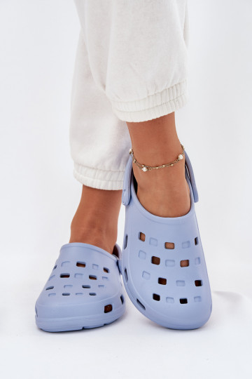 Leichte Damenpantoffeln LEMIGO 806 blau 2