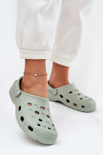 Leichte Damenpantoffeln LEMIGO 806 mintfarben