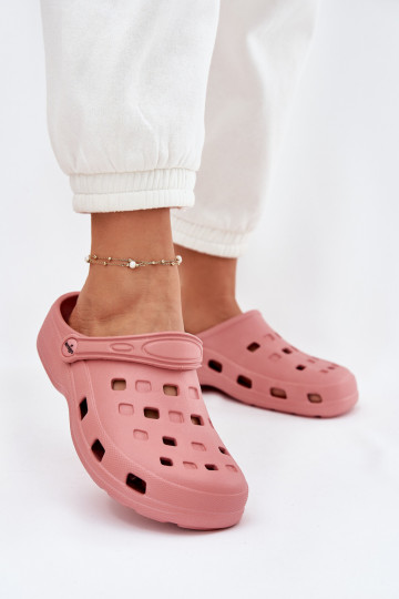 Leichte Damenpantoffeln LEMIGO 806 rosa