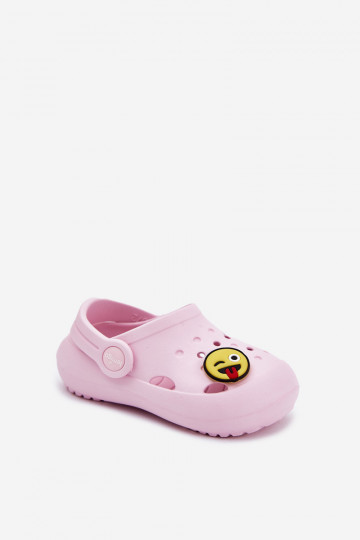 Leichte Kinderpantoffeln mit Schnalle LEMIGOSE 880 rosa