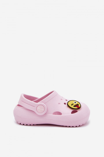Leichte Kinderpantoffeln mit Schnalle LEMIGOSE 880 rosa 2
