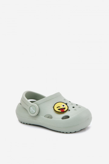 Leichte Kinderpantoffeln mit Schnalle LEMIGOSE 880 mintfarben