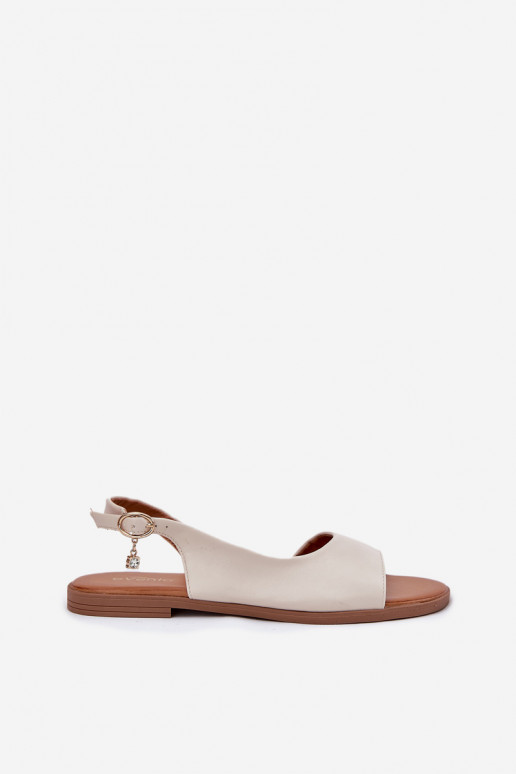 Damensandalen mit breiten Absätzen Beige INeanise