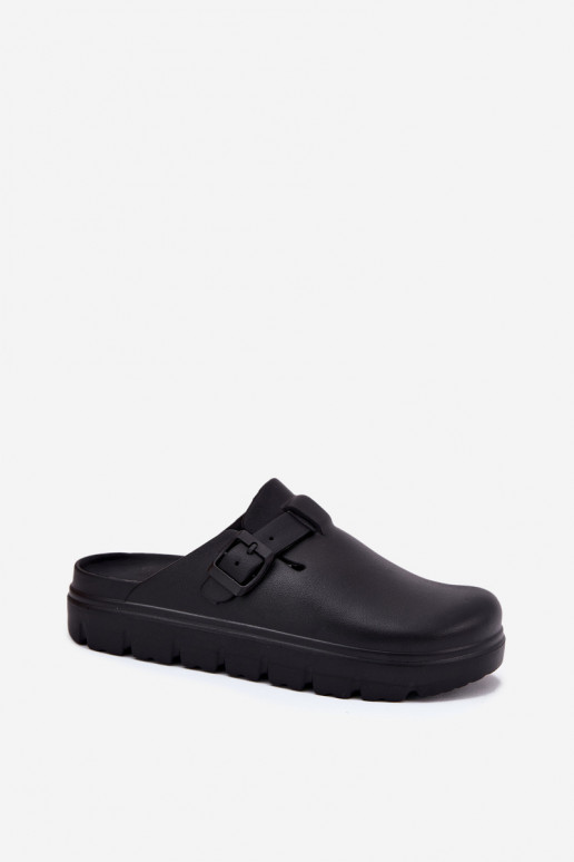 Leichte Hausschuhe Damenhausschuhe mit Riemen I mit Schnallen schZuarze Farbe Larinie Leichte Hausschuhe Damenhausschuhe mit Riemen I mit Schnallen schZuarze Farbe Larinie