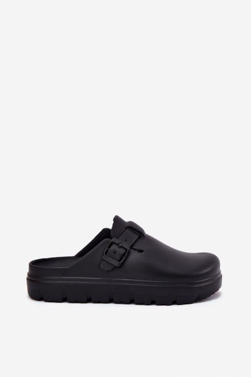 Leichte Hausschuhe Damenhausschuhe mit Riemen I mit Schnallen schZuarze Farbe Larinie Leichte Hausschuhe Damenhausschuhe mit Riemen I mit Schnallen schZuarze Farbe Larinie