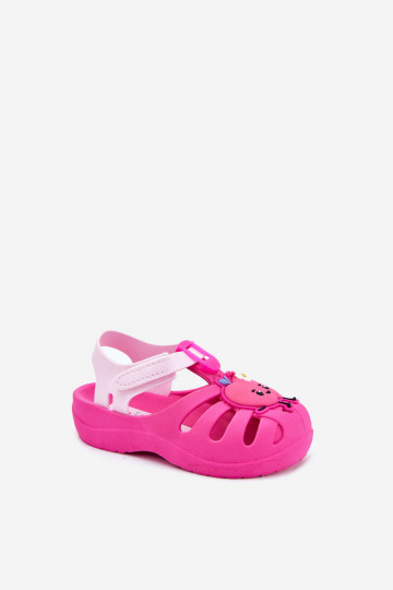 Sandalen Kindisch mit Klebeverschlüssen OZuoce 83615 Ipanema Summer XIV pinke Farbe 2