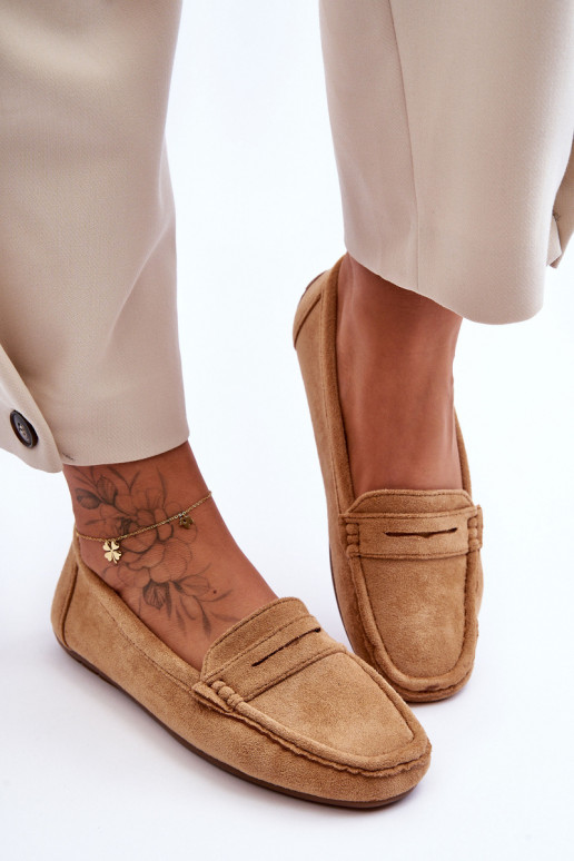 Elegante INildledermokassins braune Farbe Lenvie Elegante INildledermokassins braune Farbe Lenvie