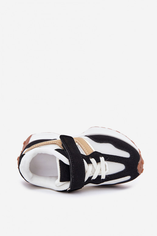 Sneakers Stilvollllschuhe Kindisch mit Klebeverschlüssen INeiß-schZuarze Farbe Tezzu Sneakers Stilvollllschuhe Kindisch mit Klebeverschlüssen INeiß-schZuarze Farbe Tezzu