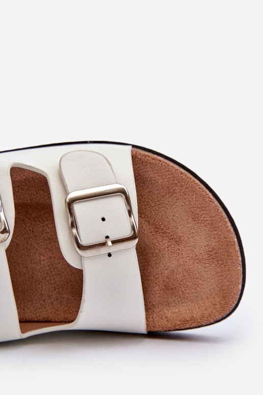 Damenhausschuhe mit Schnallen Zueiße Farbe Oliena Damenhausschuhe mit Schnallen Zueiße Farbe Oliena