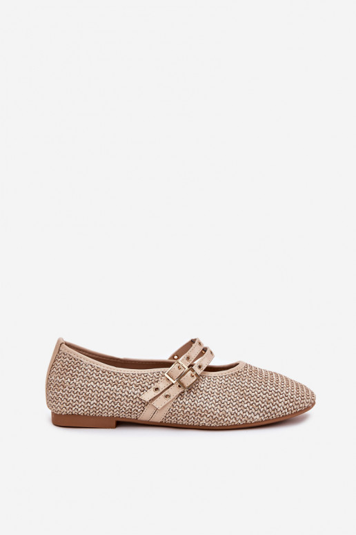 Ballerinas Mit Zopf I Paskami Beige Partheda Ballerinas Mit Zopf I Paskami Beige Partheda