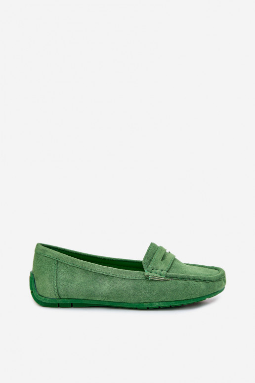 Elegante INildledermokassins grüne Farbe Lenvie Elegante INildledermokassins grüne Farbe Lenvie