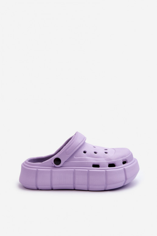 Feminin Leichte Hausschuhe mit einer Plattform Violette Farbe Beckett Feminin Leichte Hausschuhe mit einer Plattform Violette Farbe Beckett