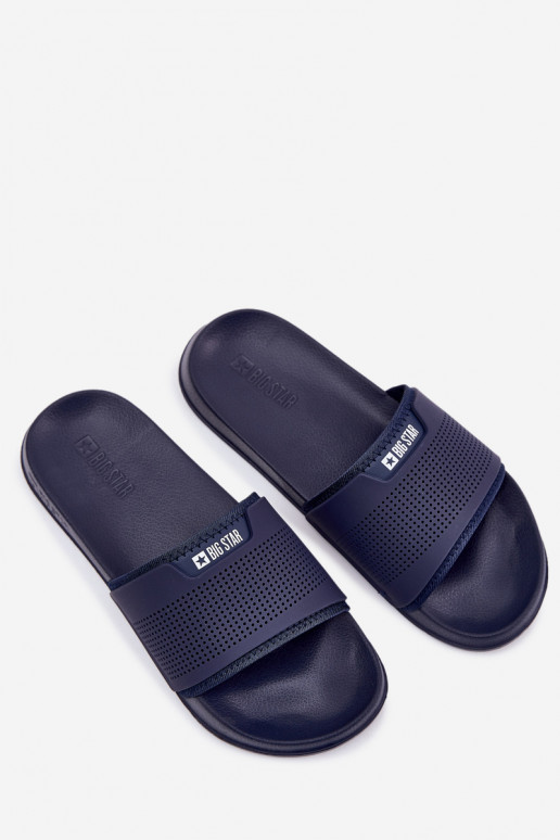 Leichte Herrenhausschuhe Big Star NN174696 Dunkelblau