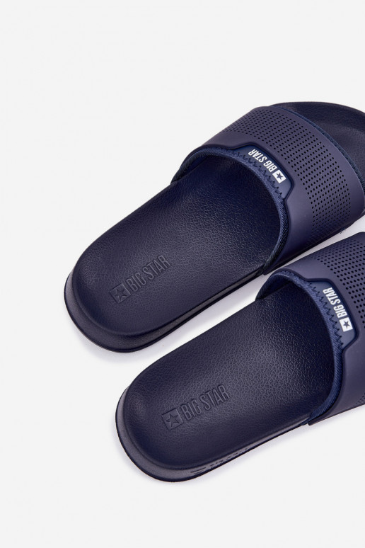 Leichte Herrenhausschuhe Big Star NN174696 Dunkelblau