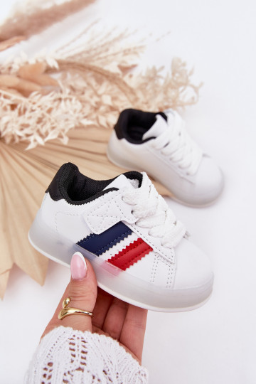 Turnschuhe Sneakers Stilvollllschuhe Kindisch mit leuchtender Sohle INeiß-schZuarze Farbe Arielle