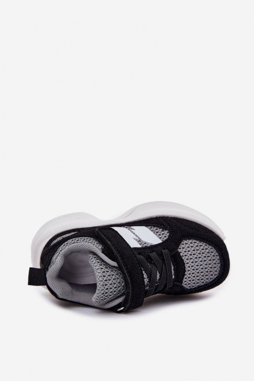 Turnschuhe Sneakers Stilvollllschuhe Kindisch mit Klebeverschlüssen SchZuarz und-graue Farbe Selinea Turnschuhe Sneakers Stilvollllschuhe Kindisch mit Klebeverschlüssen SchZuarz und-graue Farbe Selinea