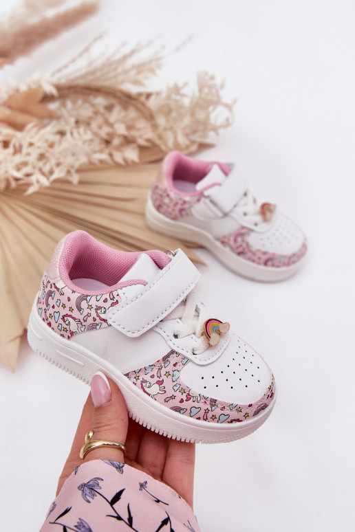 Kinder-Sneaker Turnschuhe Einhörner pinke Farbe Thalia