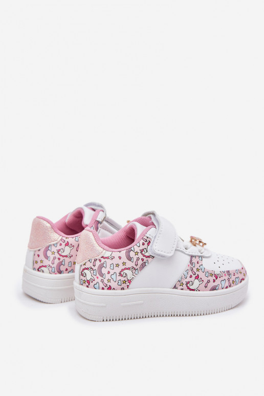Kinder-Sneaker Turnschuhe Einhörner pinke Farbe Thalia