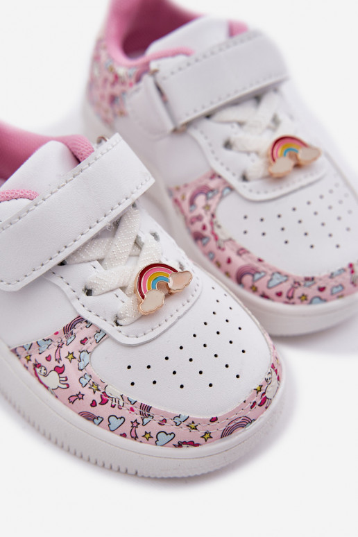 Kinder-Sneaker Turnschuhe Einhörner pinke Farbe Thalia