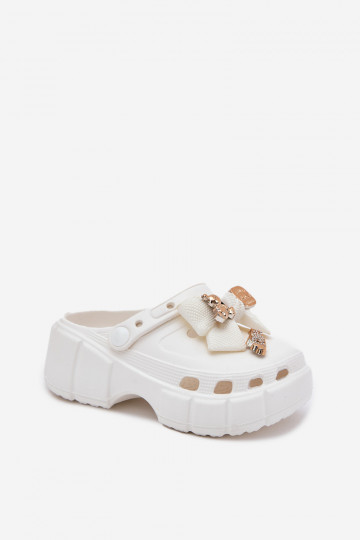 Hausschuhe Kindisch Kindisch Leichte Hausschuhe mit Bändern I Ozdobami Zueiße Farbe Selvana