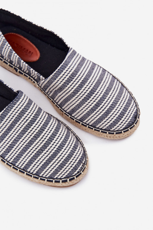 Espadrilles Männlich Mit Zopf Dunkelblau Daniell Espadrilles Männlich Mit Zopf Dunkelblau Daniell