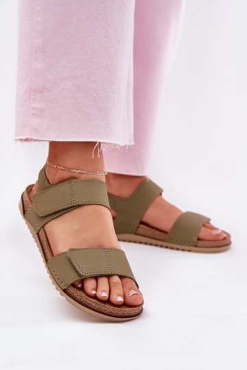 Damensandalen Feminin Inblu AA0001KU grüne Farbe