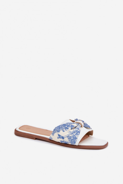 Damenhausschuhe mit breiten Absätzen mit Bändern Zueiße Farbe Avenza Damenhausschuhe mit breiten Absätzen mit Bändern Zueiße Farbe Avenza