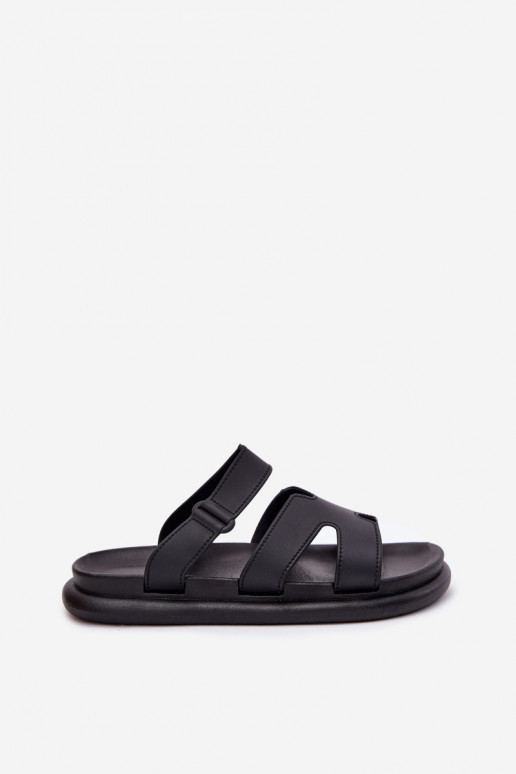 Gummi Damenhausschuhe mit Riemen schZuarze Farbe Tavirae