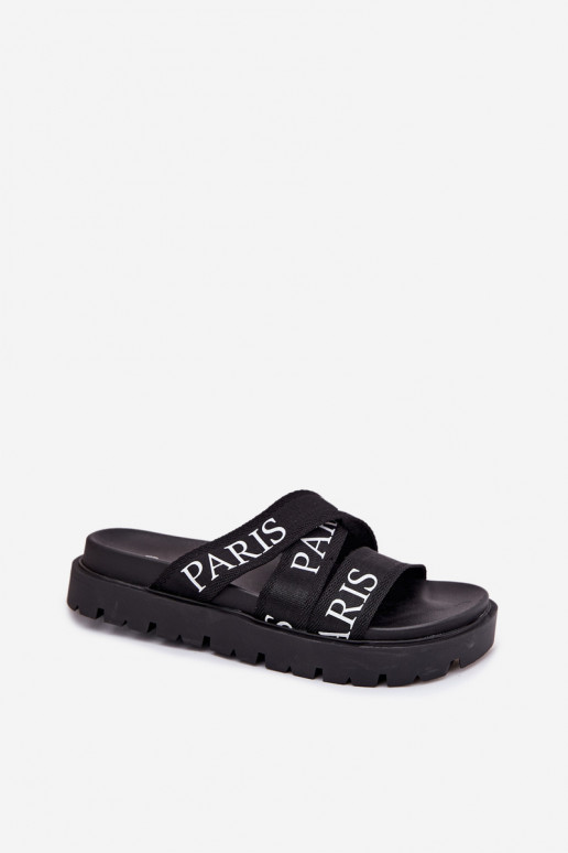 Damenhausschuhe Z Es mussterialmi Paskami Paris mit einer Plattform schZuarze Farbe Celinea Damenhausschuhe Z Es mussterialmi Paskami Paris mit einer Plattform schZuarze Farbe Celinea