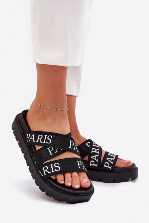 Damenhausschuhe Z Es mussterialmi Paskami Paris mit einer Plattform schZuarze Farbe Celinea Damenhausschuhe Z Es mussterialmi Paskami Paris mit einer Plattform schZuarze Farbe Celinea