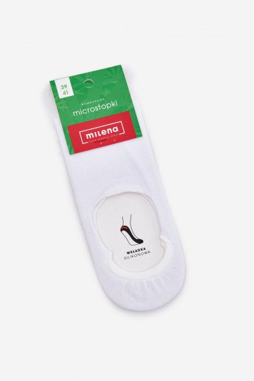 Damensocken MicroFußzeilen BambusoZue Zueiße Farbe