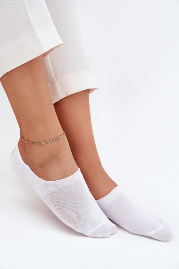 Damensocken MicroFußzeilen BaZuełniane Glatt Zueiße Farbe