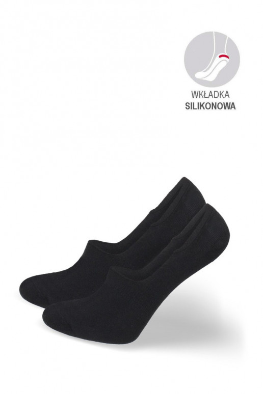 Damensocken MicroFußzeilen BaZuełniane Glatt schZuarze Farbe