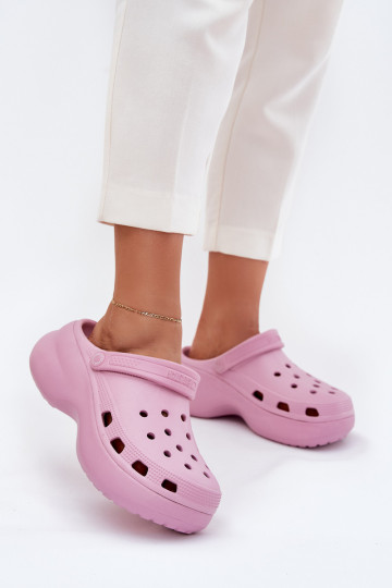 Leichte Damen Slippers mit massiven Sohlen Big Star RR274A120 in Rosa