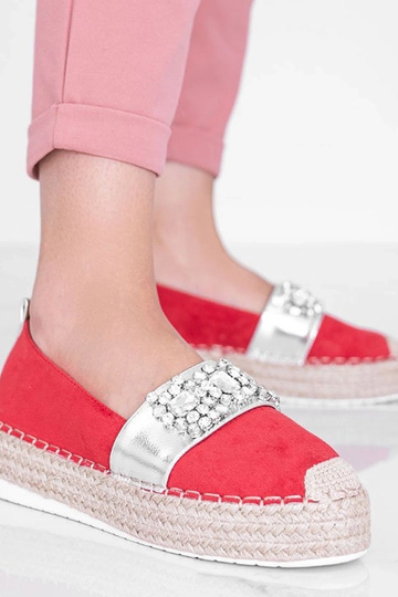 Rote Espadrilles mit...