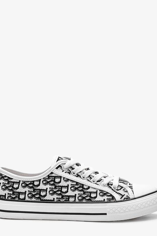 Schwarz-weiße Damenschuhe, „Rimmie"