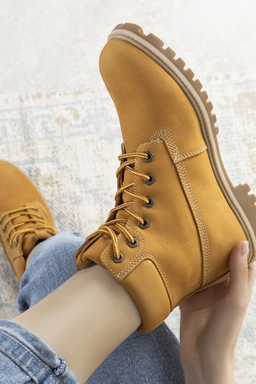 Big Star Amitee Trapperstiefel für Damen, Kamel 2