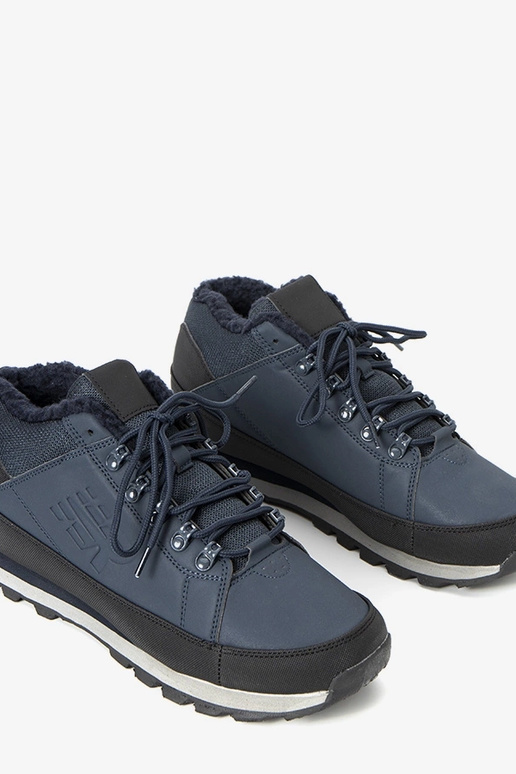 Dunkelblaue Winter-Herrenstiefel,...