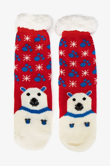 Rote isolierte Socken mit...