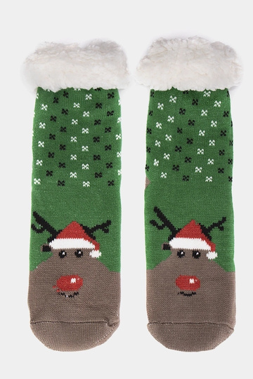 Grüne isolierte Socken mit...