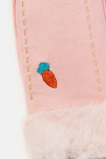 Karottenrosa Kinderhandschuhe 2