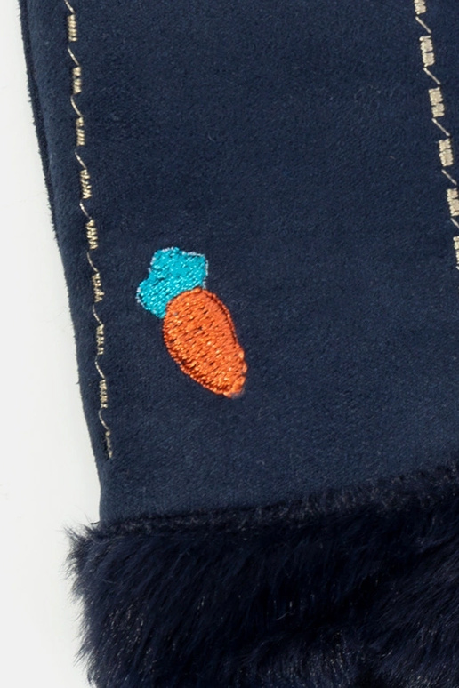 Marineblaue Karottenhandschuhe für...