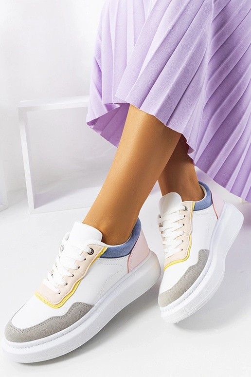 Selma Blaue weiße Damen-Sneaker