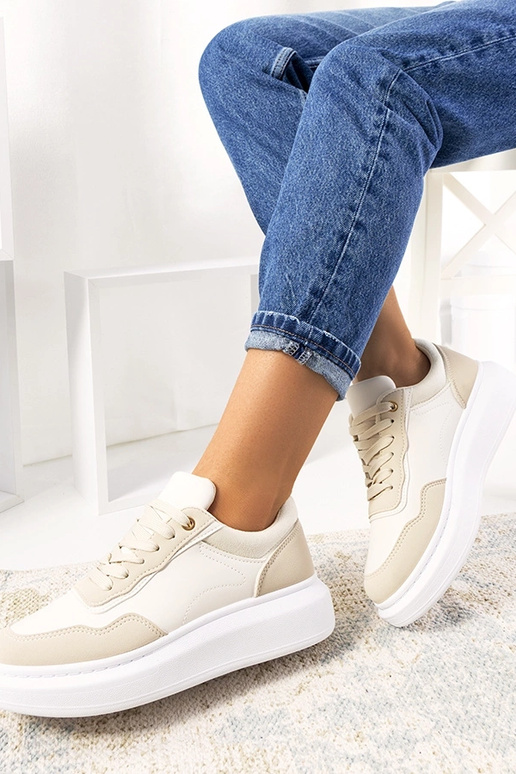 Beige Selma Damen-Sneaker