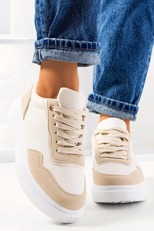 Beige Selma Damen-Sneaker